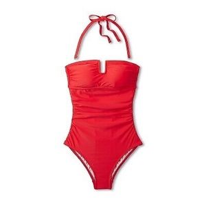 Kona Sol U-Wire Red One-Piece Swimsuit